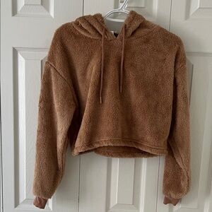Forever 21 Brown Fuzzy Hoodie